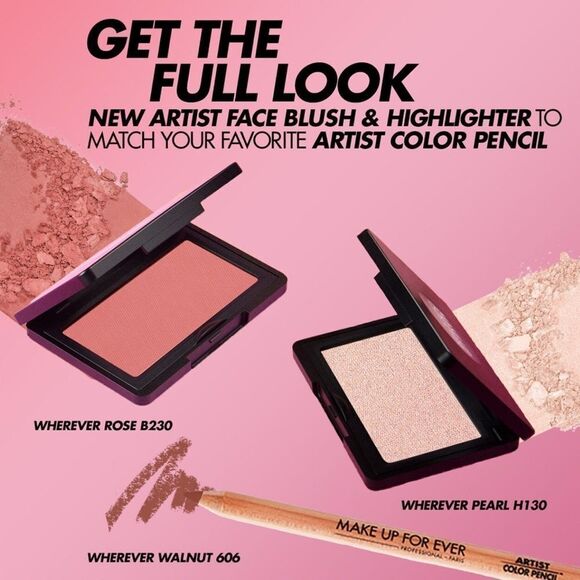 NEW! Makeup Forever ARTIST BLUSH LONGWEAR SKIN-FUSING POWDER BLUSH - Picture 8 of 14